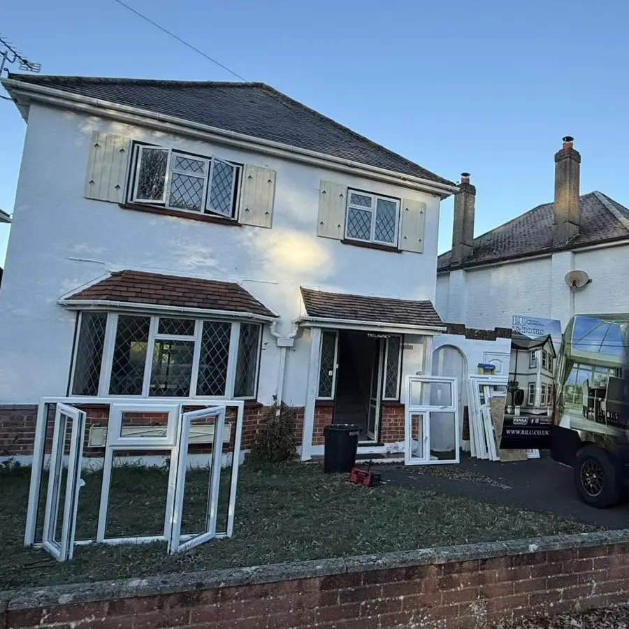 A house in Bournemouth having UPVC windows installed 